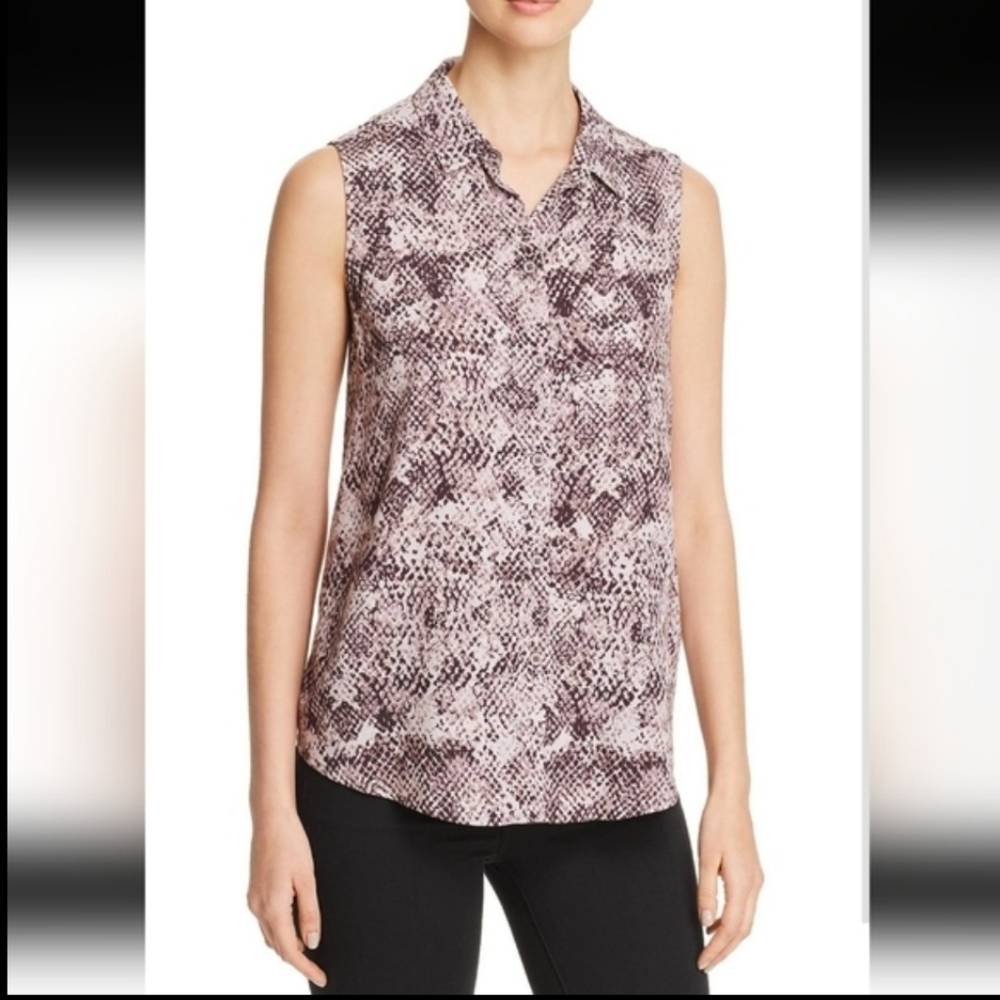 BeachLunchLounge Sleeveless Button-Up Blouse Lightweight Casual Resort Boho